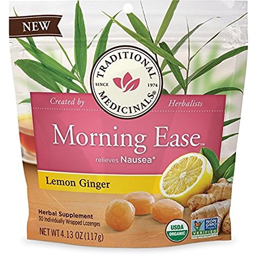 Traditional Medicinals Morning Ease Anti-Nausea Lozenges, Lemon