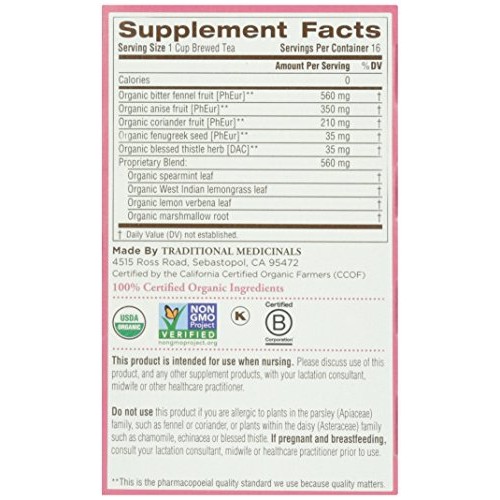 Traditional Medicinals, Mothers Milk, 16 Ct