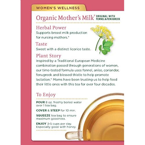 Traditional Medicinals Mothers Milk Herb Teas 16 Bag Pack Of 5