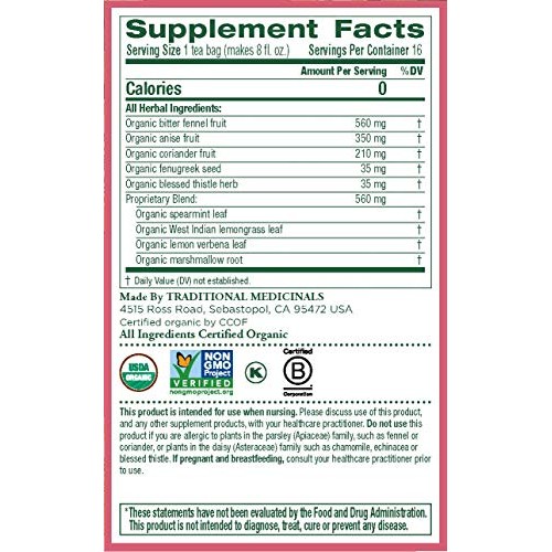 Traditional Medicinals Mothers Milk Herb Teas 16 Bag Pack Of 5