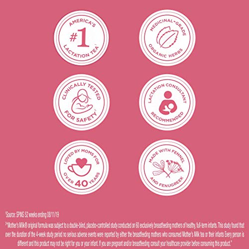 Traditional Medicinals Mothers Milk Herb Teas 16 Bag Pack Of 5