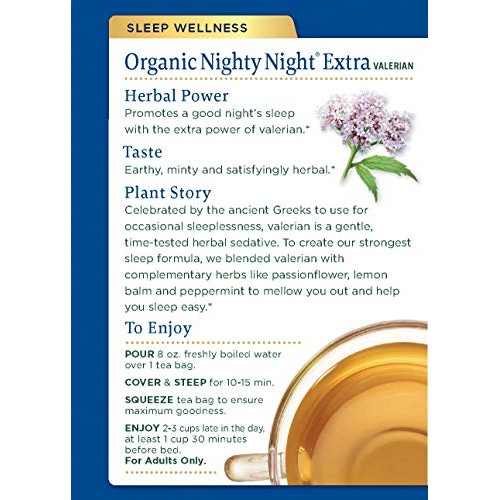 Traditional Medicinals Nighty Night Valerian, Naturally Caffeine
