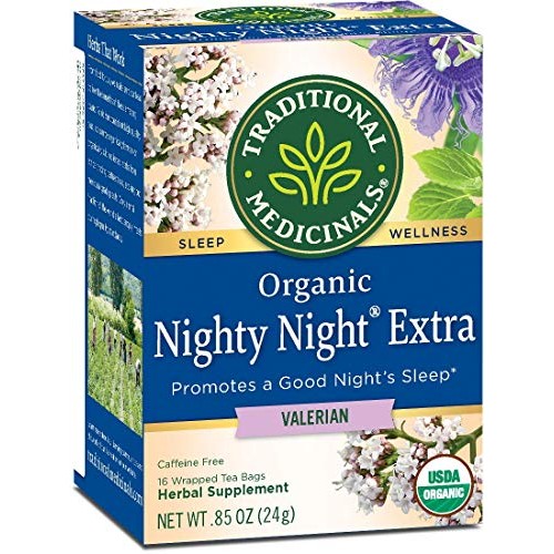 Traditional Medicinals Nighty Night Valerian, Naturally Caffeine