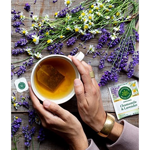 Traditional Medicinals Organic Chamomile & Lavender Herbal Tea, ...