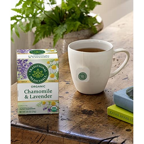 Traditional Medicinals Organic Chamomile & Lavender Herbal Tea, ...