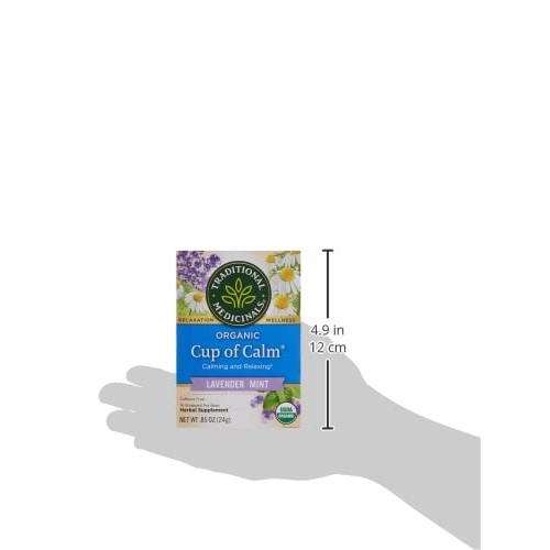 Traditional Medicinals Organic Cup of Calm Lavender Mint Herbal ...