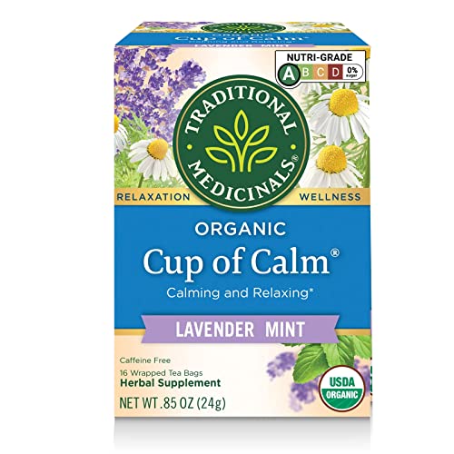 Traditional Medicinals Organic Cup of Calm Lavender Mint Herbal ...