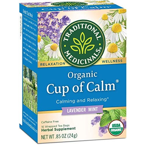 Traditional Medicinals Organic Cup of Calm Lavender Mint Herbal ...