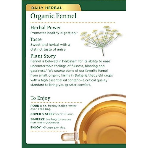 Traditional Medicinals Organic Fennel Tea, 16 Tea Bags