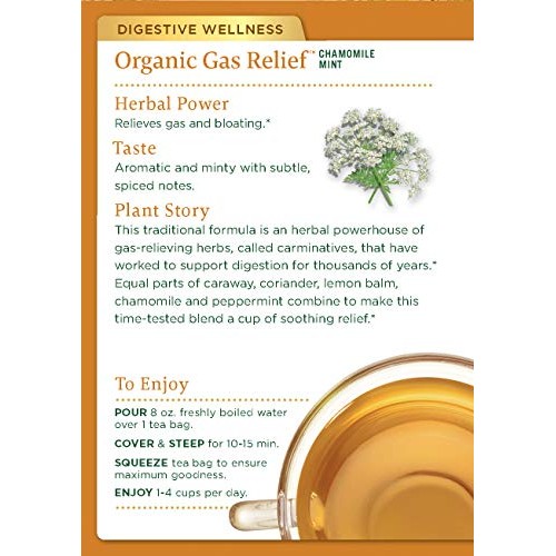 Traditional Medicinals Organic Gas Relief Digestive Tea, 16 Tea