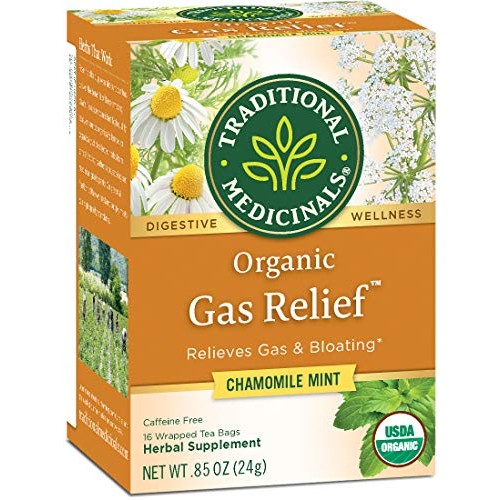 Traditional Medicinals Organic Gas Relief Digestive Tea, 16 Tea