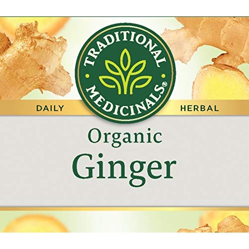 Traditional Medicinals Organic Ginger Herbal Tea, 16 Tea Bags P