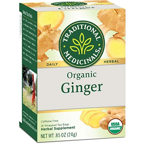 Traditional Medicinals Organic Ginger Herbal Tea, 16 Tea Bags P