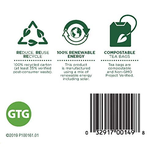 Traditional Medicinals Organic Green Tea Ginger Herbal Tea, Prom...