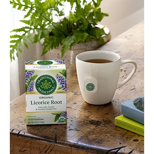 Traditional Medicinals Tea Licorice Root Herbal, 16 Ct