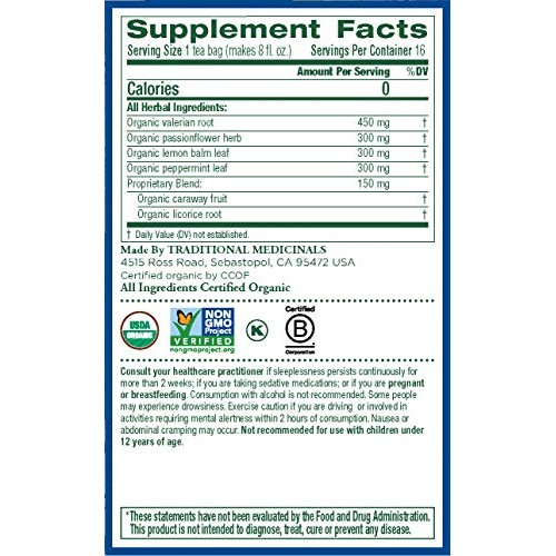 Traditional Medicinals Organic Nighty Night Valerian Relaxation