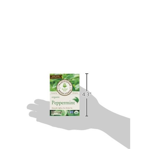 Traditional Medicinals Organic Peppermint Herbal Leaf Tea, Allev