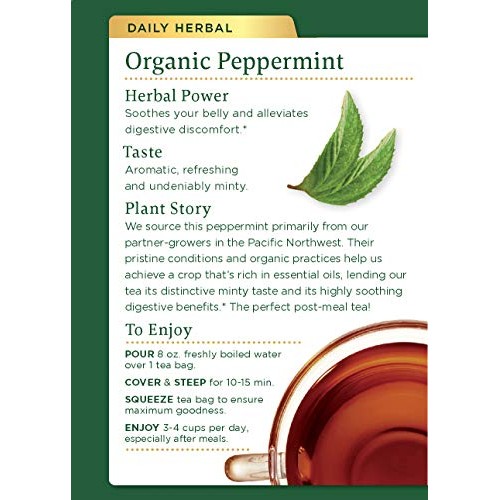 Traditional Medicinals Organic Peppermint Herbal Leaf Tea, Allev