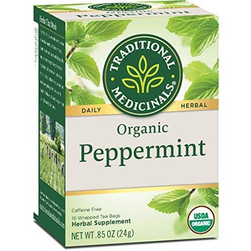 Traditional Medicinals Organic Peppermint Herbal Leaf Tea, Allev