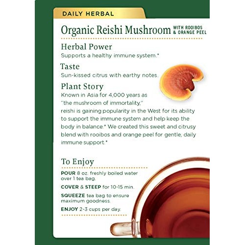 Traditional Medicinals Organic Reishi Mushroom With Rooibos &Amp; Or