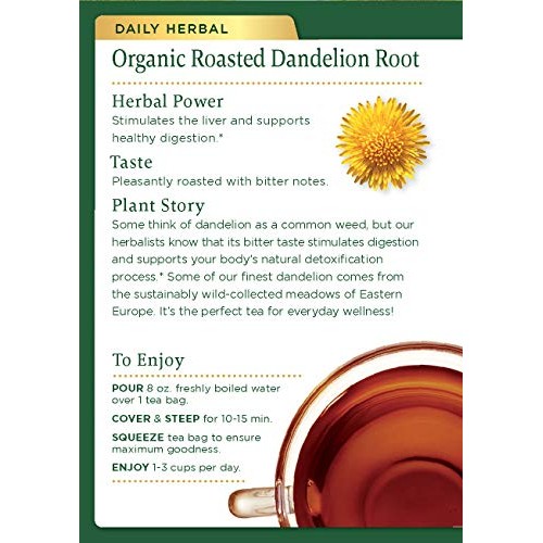 Traditional Medicinals Organic Roasted Dandelion Root Herbal Lea