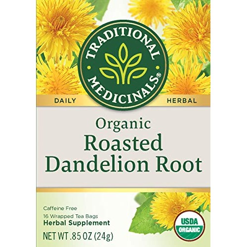 Traditional Medicinals Organic Roasted Dandelion Root Herbal Lea