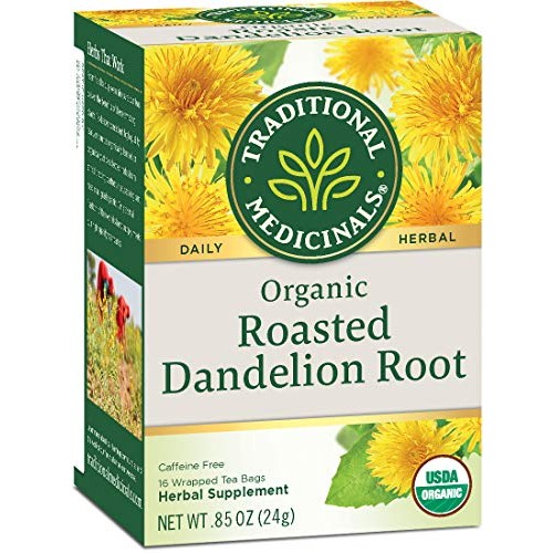 Traditional Medicinals Organic Roasted Dandelion Root Herbal Lea