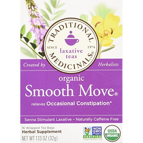 Traditional Medicinals Organic Smooth Move Herbal Stimulant Laxa