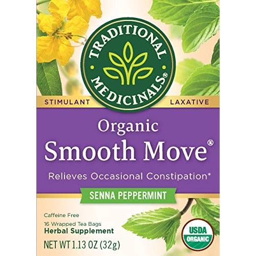 Traditional Medicinals Organic Smooth Move Peppermint Laxative T