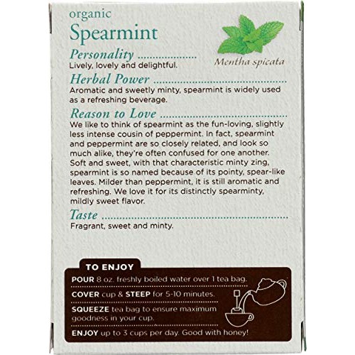 Traditional Medicinals Organic Spearmint Herbal Tea, 16 Count P