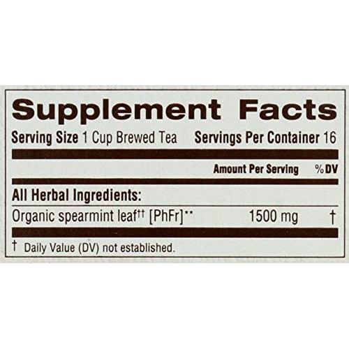 Traditional Medicinals Organic Spearmint Herbal Tea, 16 Count P