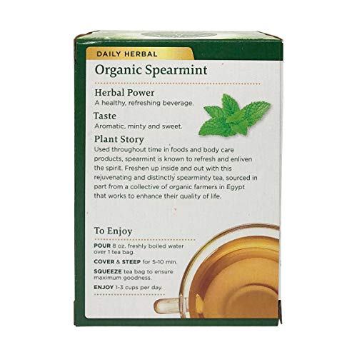 Traditional Medicinals Organic Spearmint Herbal Tea, 16 Count P