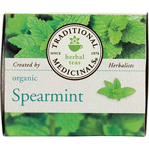 Traditional Medicinals Organic Spearmint Herbal Tea, 16 Count P