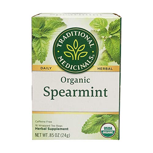 Traditional Medicinals Organic Spearmint Herbal Tea, 16 Count P