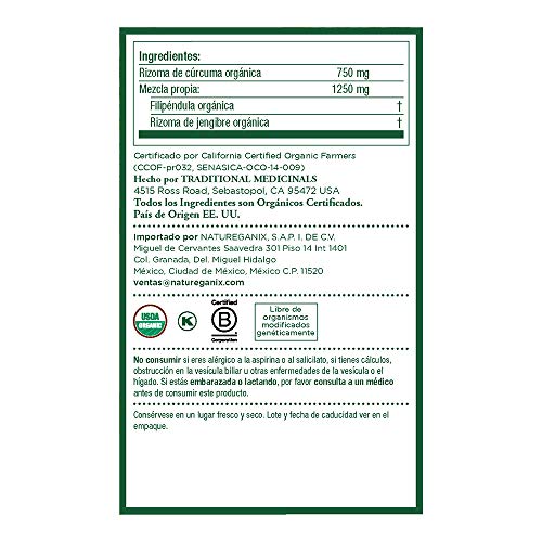Traditional Medicinals Organic Turmeric w/ Meadowsweet & Ginger ...