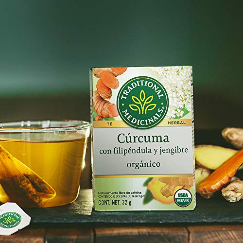 Traditional Medicinals Organic Turmeric w/ Meadowsweet & Ginger ...