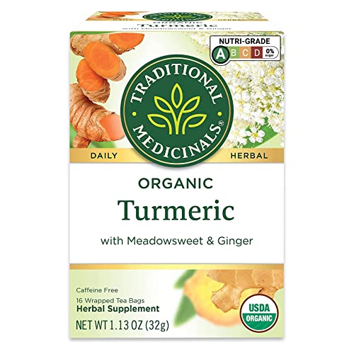 Traditional Medicinals Organic Turmeric w/ Meadowsweet & Ginger ...