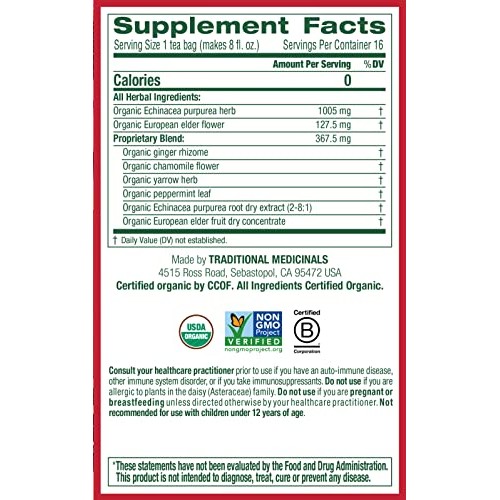 Traditional Medicinals, Seasonal Wellness, Organic, Echinacea Pl...