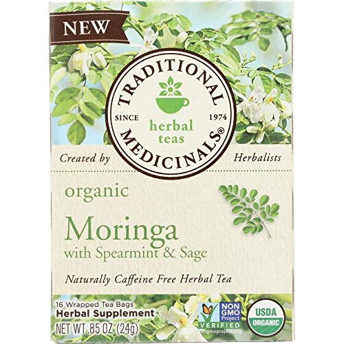 Traditional Medicinals Tea Moringa With Supermint Sage, 16 Ct