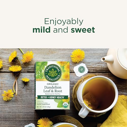 Traditional Medicinals Tea, Organic Dandelion Leaf & Root, Suppo...
