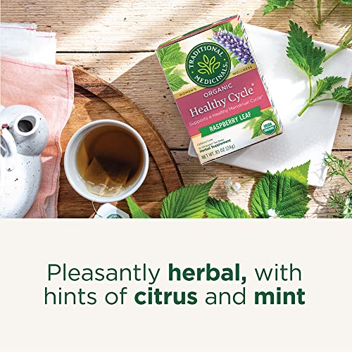 Traditional Medicinals Tea, Organic Healthy Cycle, Supports Heal...