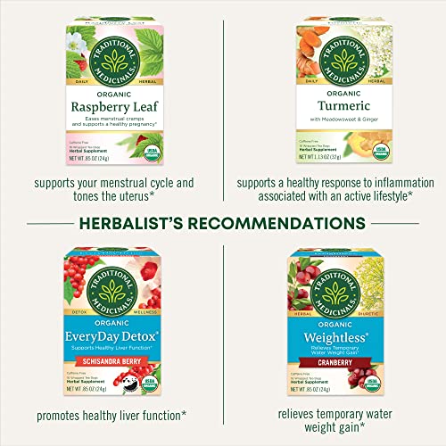 Traditional Medicinals Tea, Organic Healthy Cycle, Supports Heal...