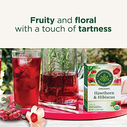 Traditional Medicinals Tea, Organic Hibiscus, Supports Your Card...