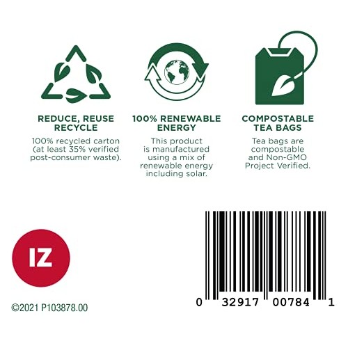 Traditional Medicinals Tea, Organic Immune Zoom Lemon Ginger, Su...