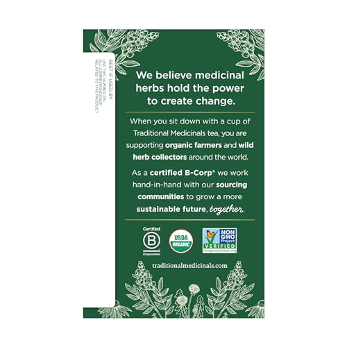 Traditional Medicinals Tea, Organic Lemon Ginger, Promotes Healt...