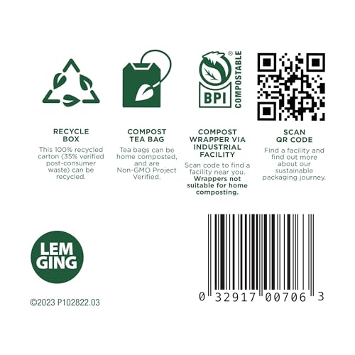 Traditional Medicinals Tea, Organic Lemon Ginger, Promotes Healt...