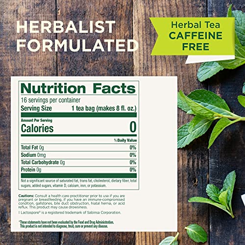 Traditional Medicinals Tea, Organic Peppermint Delight Probiotic...