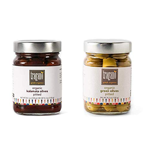 Tragano Greek Organics Olive Combo, Pitted Kalamata