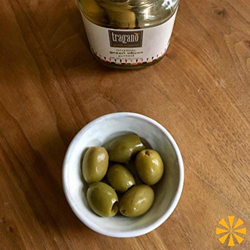 Tragano Greek Organics Pitted Greek Green Olives 8 Ounce, 2 Pack