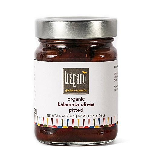 Tragano Greek Organics Pitted Kalamata Olives, Usda Organic, Sma